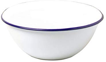 Teglia ovale smaltata per arrosti, smaltata, per servire la casseruola Mixing Bowl - 18cm