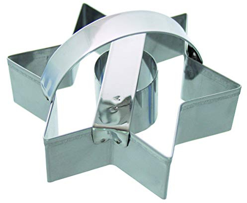 Sternausstecher mit Loch Zimtsternausstecher Keksausstecher mit Federmechanismus Keks Zimtstern Gebäck Backausstecher Plätzchenform Ausstecher Ausstechform