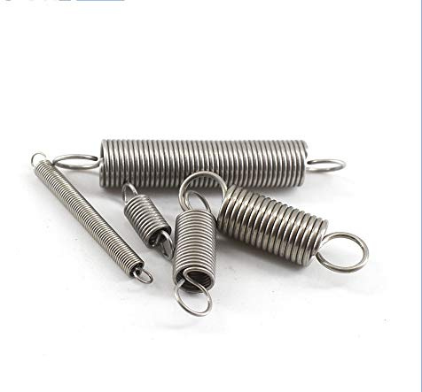 qinggw 5pcs Zugfeder mit Haken Edelstahl Kleine Zugfedern 1 mm Dicke Lange Zugfedern (Größe : 1x10x35mm)