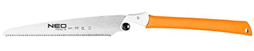 NEO TOOLS Sega giapponese pieghevole, sega a taglio fine giapponese, 250 – 275 mm, con lama flessibile, lama stretta, per fai da te e commerciali, sega per legno – sega a trazione (lama pieghevole