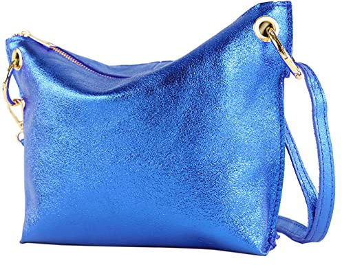 modamoda de T243 Damen Leder Umhängetasche Schultertasche handmade in Italy