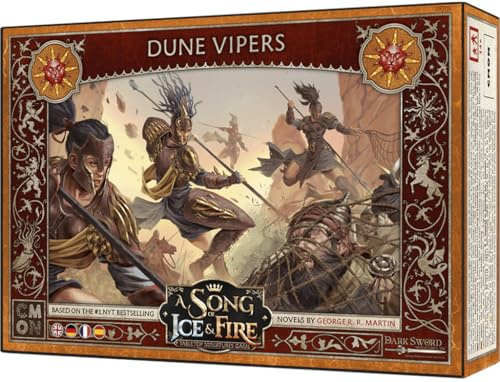 CMON, A Song of Ice & Fire – Dünen-Vipern, Erweiterung, Tabletop, 2 Spieler, Ab 14+ Jahren, 45-60 Minuten, Deutsch, Mehrsprachig