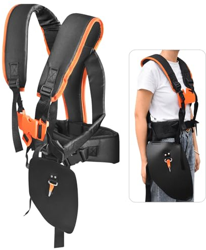 Rasentrimmer Vollgurt 4119 710 9001 für Stihl Trimmer Schultergurt Freischneider Trimmer Geschirr Gepolsterte Schultern Unkrautfresser Schultergurt Geschirr Unkrautfresser Geschirr Doppelschultergurt