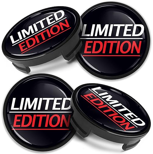 Biomar Labs 4 x 54 mm Tapas de Ruedas Compatible con Ford Tapacubos de Centro Llantas Aluminio Limited Edition CF 58