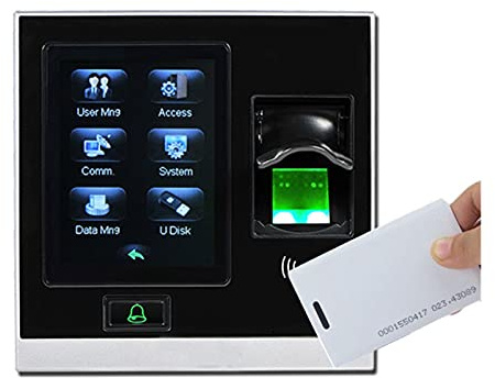 Relojes de Tiempo para empleados, TCP/IP USB Biométrico Tiempo de Acceso a Huellas Dactilares Tiempo de Asistencia registradora Sistema de Control de Puerta Inteligente Independiente Gran Capacidad
