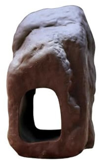 VGUEMVGW Rote Erde, lila Sand, Löcher für Fische und Garnelen, Aquarium-Dekoration, Aquarium-Dekoration, Kunststoff, Aquarium-Dekoration für Aquarium-Landschaft (violetter Sandsteingarten)