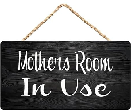 Lustige Holzschilder zum Basteln für das Haus – rustikale Türschilder zum Aufhängen mit Mutterzimmer-Motiv, Holzschilder für den alltäglichen Gebrauch, kreative Holzschilder, Poster, Hängeschilder,
