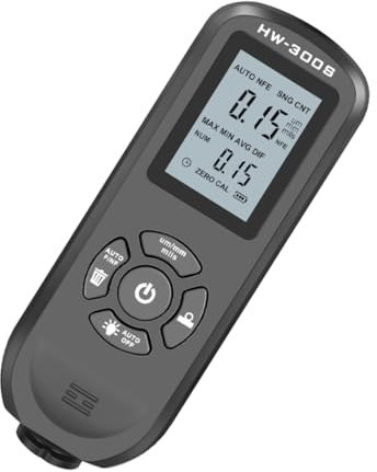 DECORNIJIA Tragbares Autodickenmessgerät Schichtdickenmessgerät Mit Hd Display Abs Material Kompakt Für Lackbeschichtungstest