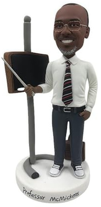 Personalisierte Wackelfigur für Pädagogen, personalisierbar, aus Ihrem Foto, handgefertigtes Ton-Geschenk für Lehrer, Wertschätzung, Büro, Heimdekoration, Sammlerstück