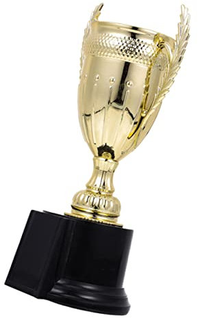 balacoo Coppa per Bambini in PVC Oro, Premio per Competizioni e Riconoscimenti Scolastici, Decorazione Luminosa per Aula e Giochi, Design Raffinato e Simile a Coppa Reale