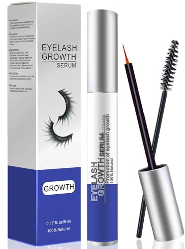 Eyelash Growth Serum, Brow Lash Growth Serum, Fuller Lashes, Eyelash Enhancer Strengthens & Conditions, for Healthy Natural Growth.