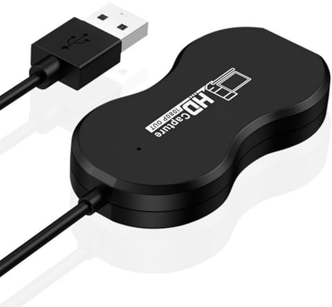 BUBEFSKD 1080p USB 2.0 Video Adapter Kartenkonverter HDTV Port Grabber Rekord Für Live Streaming Spielkamera Videografiken