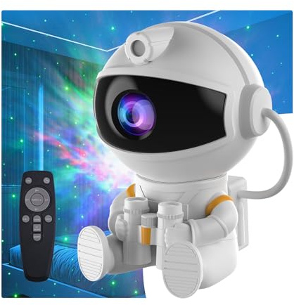 Astronaut Galaxy Night Light Projector for Bedroom - Star Lights Ceiling Projector with Remote Control & Timer, Upgrade LED Starry Lamp for Kids Boys Girls Room Decor, Unique Christmas Birthday Gifts