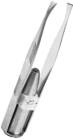 Beleuchtete Pinzette | abgewinkelte Wimpernzange für Augenbrauenentfernung, Präzisionswerkzeuge für ästhetisches Make-up zur Entfernung von Gesicht | Für Damen und Herren