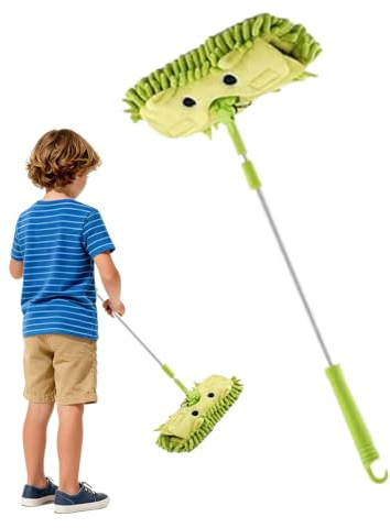Children's Broom - Telescopic Removable Rotating Broom Toy for Role Play Boys - Early Childhood Educational Household Chores Role Play Living Room Bedroom