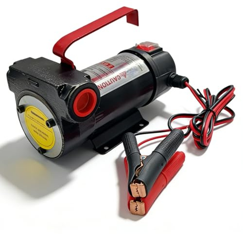 PORFOYO Pompe à diesel 12 V 200 W Pompe d'aspiration d'huile Pompe de transfert électrique 45 l/min Pompe à carburant Pompe d'aspiration, Pompe à fioul, Pompe à huile électrique auto-amorçante, Pompe
