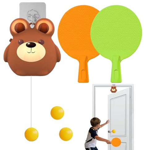 Chaies Gioco Door Pong per Bambini | Attrezzatura Sportiva Interattiva Regolabile E Portatile - Allenatore Da Pong | per Competizioni Ricreative e Allenamento in Casa Giardino
