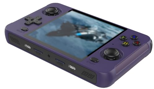 Dioche Console di Gioco, Console di Gioco Tascabile retrò - Schermo IPS da 4 Pollici 720 * 720, WIFI Integrato, RK3566 - Dispositivo di Portatile Open Source per l'avventura (PURPLE)