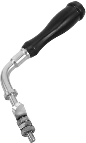 BETOOKY Manija para Elegante de Acero de Chimenea Diseño Inoxidable Negro Puerta Compatibilidad y Estufas de Calderas