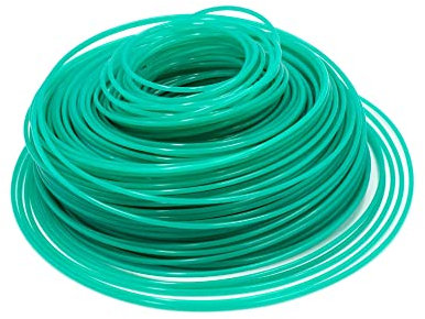 vhbw Universal Trimmer-Faden für Rasenmäher, Rasentrimmer - Ersatz-Faden Grün, 2,4 mm x 88 m, Rund