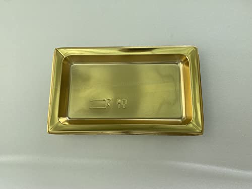 ica 100 PIATTINI RETTANGOLARI Oro 14,5x6,5cm H1,5