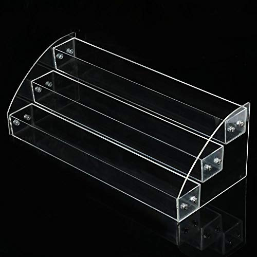Dioche Nagellack Organizer,Lippenstift-Kosmetik-Displayständer-Acryl klar Nagellackregal,Es ist perfekt für Tätowierungstinte, Nagellack und andere Dinge zu organisieren und anzuzeigen (#2(3 Floor)