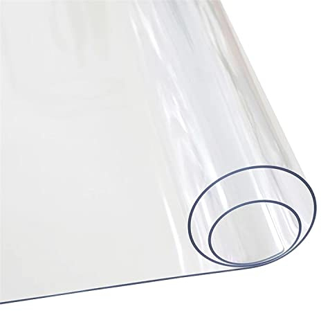 Werkbank Folie - Maß nach Wunsch - Auflage transparent 2mm PVC Werkstatt Werktisch Werkplatte Schutz (60x250cm)