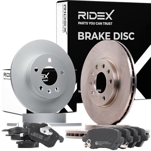 RIDEX Bremsenset Hinten Vorne 263,8 279,6mm Bremsscheiben und Bremsbeläge für OPEL ZAFIRA B (A05) Belüftet