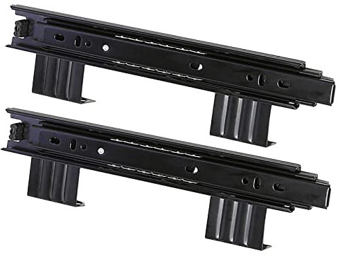 Schubladenschienen Vollauszug, 1Paar Führungen Mit Kugellager, Teleskopschienen Für Tastaturauszug, Schubladenführung 240mm/290mm, Schraubbefestigung, Sanftes Öffnen Und Schließen