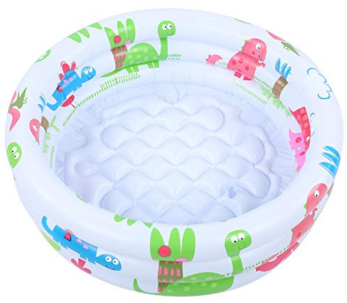 Round Inflatable Baby, Swimming Pool Portable Small Number Dies Toddlers Kiddie Pools Stamps and Children Little Pump Cartoon Dinosaur Indoor Outdoor for Kids Girl Boy