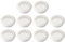cyclingcolors 10x Grille de ventilation aération ronde plastique diamètre encastrement 50mm hauteur 12.5mm cache protection plafond mur menuiserie, blanc