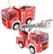 TOYABI Fire Engine Toys, 2Pcs Fire Truck Toy with Lights and Sounds, Durable Realistic Large Firetruck, Birthday Christmas Party Gift for Kids 3 4 5 6 7 8 Year Olds