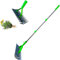 Lawn Aerator Scarifier with Handle, Moss Removal Garden Tool with Dethatching Rake, Manual Lawn Grass Soil Aeration and Scarification for Lawn Care Maintenance (1.3M)