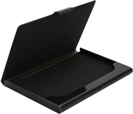 Porta Biglietti da Visita in Alluminio, Porta Carte Credito Tascabile per Uomo Donna, Portabiglietti da Visita Portatile, Scatole Biglietti da Visita Tascabile，Raccoglitore Biglietti da Visita Sottile