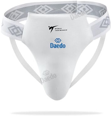 DAEDO Taekwondo Groin Guard Male, WT Recognized, Durable Protection for International Competitions, Size: L