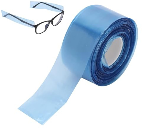 WUSJCOF 200 Einweg Brillenbügelschutz Schutzabdeckung Schutzdeckel (Blau)
