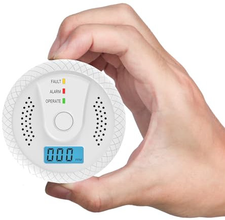 EIBEST Carbon Monoxide Detector,Carbon Monoxide Alarm, CO Detector With LED display And 85 Decibel Sound And Light Alarm