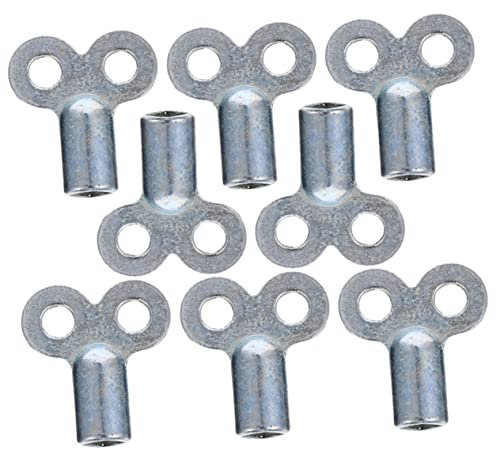 Angoily 8pcs Universal Radiator Keys Set Extended Square Hole 5×5mm for Bleeding Radiator Air Vents and Heating Systems Maintenance