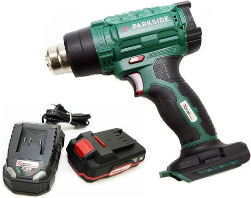 Pistola de aire caliente inalámbrica 20V PHLGA 20-Li C2 con 3 boquillas (1 batería 2 Ah)