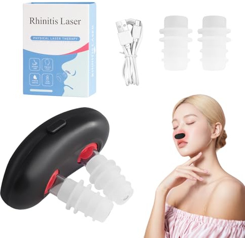 Red Light Nasal Therapy Device - Nasal Red Light Therapy Relief Treatment, Infrared Irrigation Nose Sinusitis, Sinus No More Colds, Soothing Instrument, Nose Rhinitis Device
