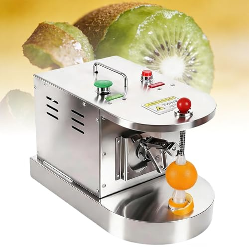 Ymnogjie Pelador Automático Comercial Limones Y Naranjas,Máquina Eléctrica para Pelar Frutas,500 Piezas/H,Grosor Ajustable,Quitapelusas Acero Inoxidable para Duraznos,Kiwis,Mangos,Papas