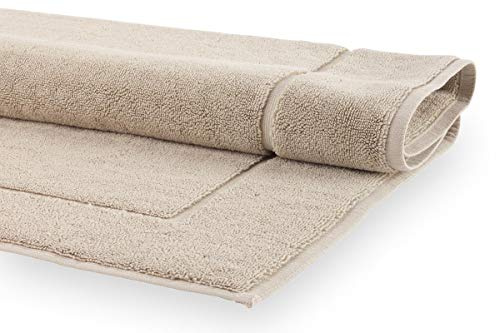 Aquanova Badteppich London Linnen 60x60 60x100 70x120, Größe:60x100