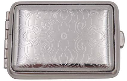 GERMANUS Pillendose Etui, Made in Germany, Venetia Pillenbox für Tabletten, Stahl für Tabak Schnupftabak