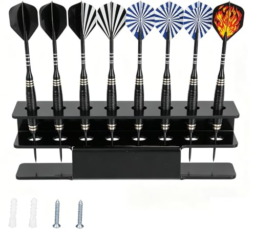 Deror Darts Rack Wall‑Mounted Darts Rack Indoor Pin Darts Stand Display Holder for Fitness Room Training