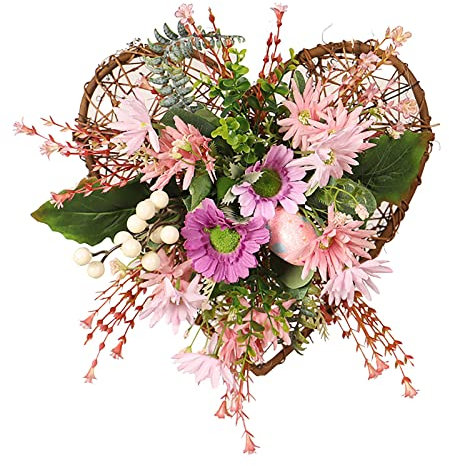 Ostern Deko Türkranz Osterkranz Haustür Frühling Kranz Türkranz Dekorationen Dekor Ostern Frühlingsfront Ostern Frühlingshase Glücklicher Kranz Dekor Osterkranz Hasenohren Dekorationen Frühlingskranz