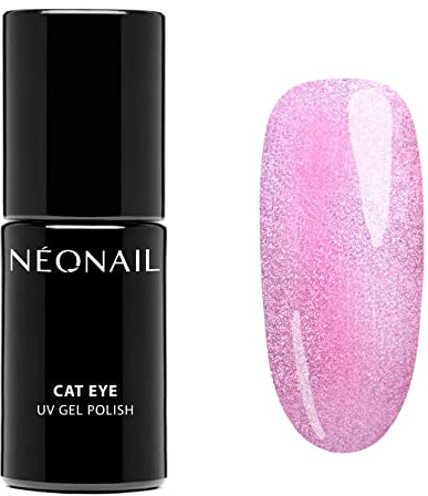 NÉONAIL UV Nagellack 7,2 ml Rosa Satin Ruby Cat Eye NÉONAIL Farben UV Lack Glitter Gel Nägel Nageldesign
