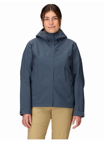 Marmot Kvinnor Wm'S Precip Eco Pro Jacket, Vattentät Jacka, Lätt Regnjacka Med Huva, Vindtät Regnrock, Andningsbar Vindjacka, För Löpning Och Vandring, Thunderhead, S