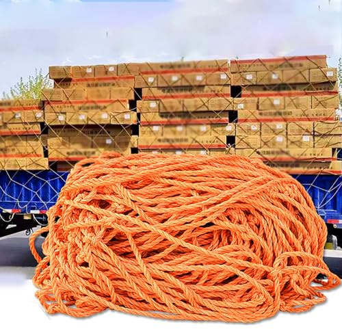 Anhängernetz Ladungssicherungsnetz Gepäcknetz 1 2 3 4 5 6 8 M Breite Anti-UV-Nylon-Netzabdeckung Für Anhänger, Transporter, Garagendecken-Ladungssicherungsnetz Mit 15 Cm Großen Löchern, LKW-Ladefläche
