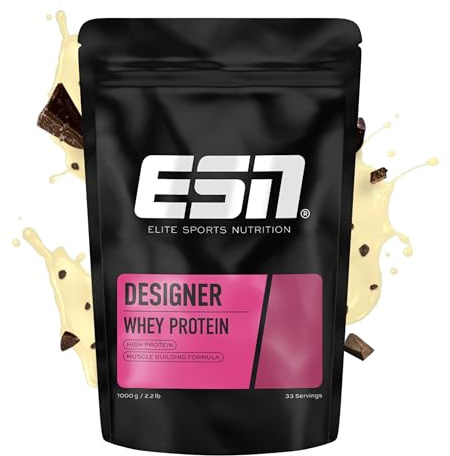 ESN Premium Designer Whey Protein Pulver, Stracciatella, 1 kg
