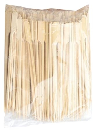 Lot de 100 brochettes multifonction en bois pour griller, viande, fruits, barbecue, brochettes en bois